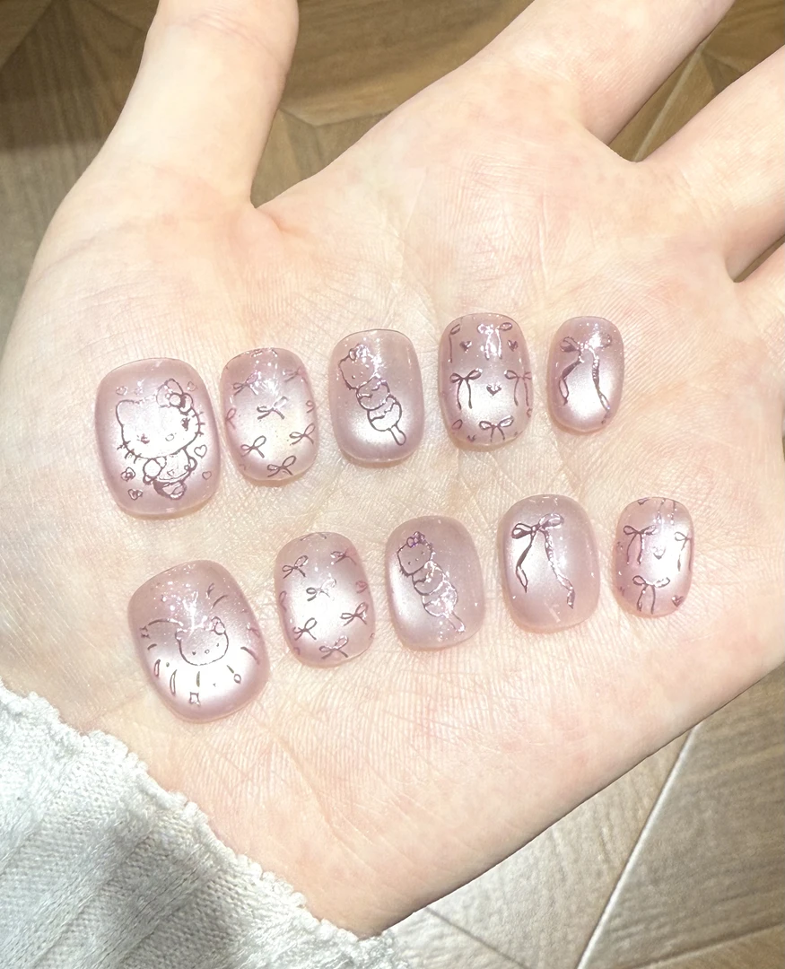 【甜茶冰莓】 纯手工穿戴甲