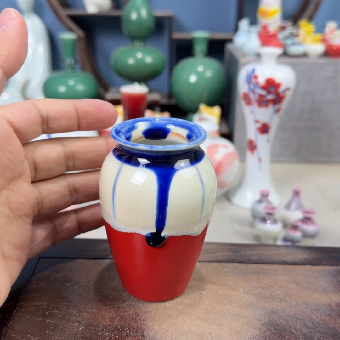 陶瓷手工小花器摆件