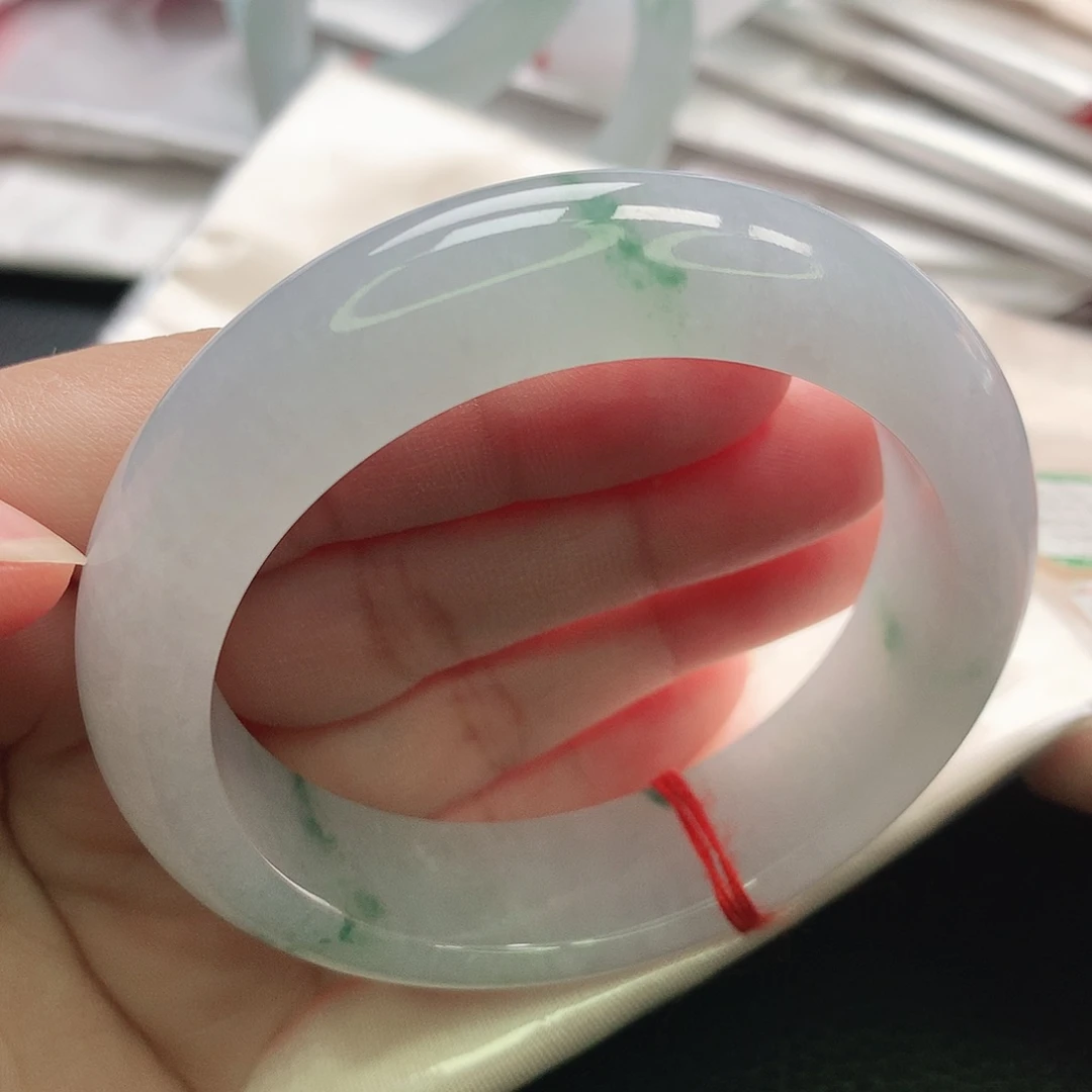 翡翠未镶嵌手镯缅甸54.55