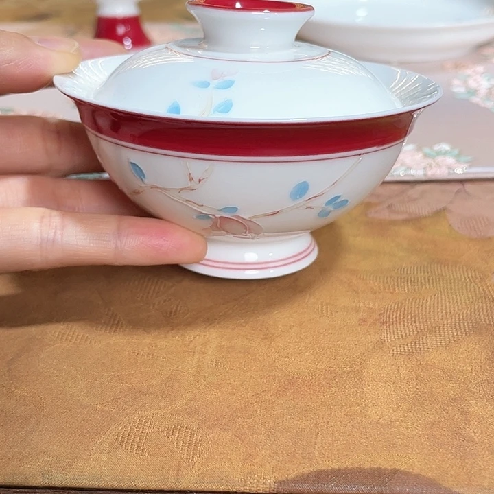 【闪购商品】玉兰风清盖碗哈哈哈