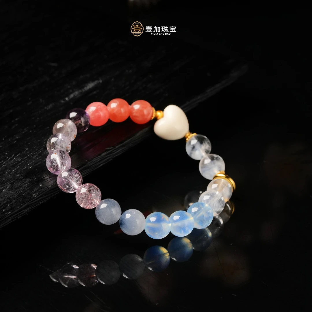 壹加师姐|手工设计人气爆棚水晶多宝手串多样性发一7724N