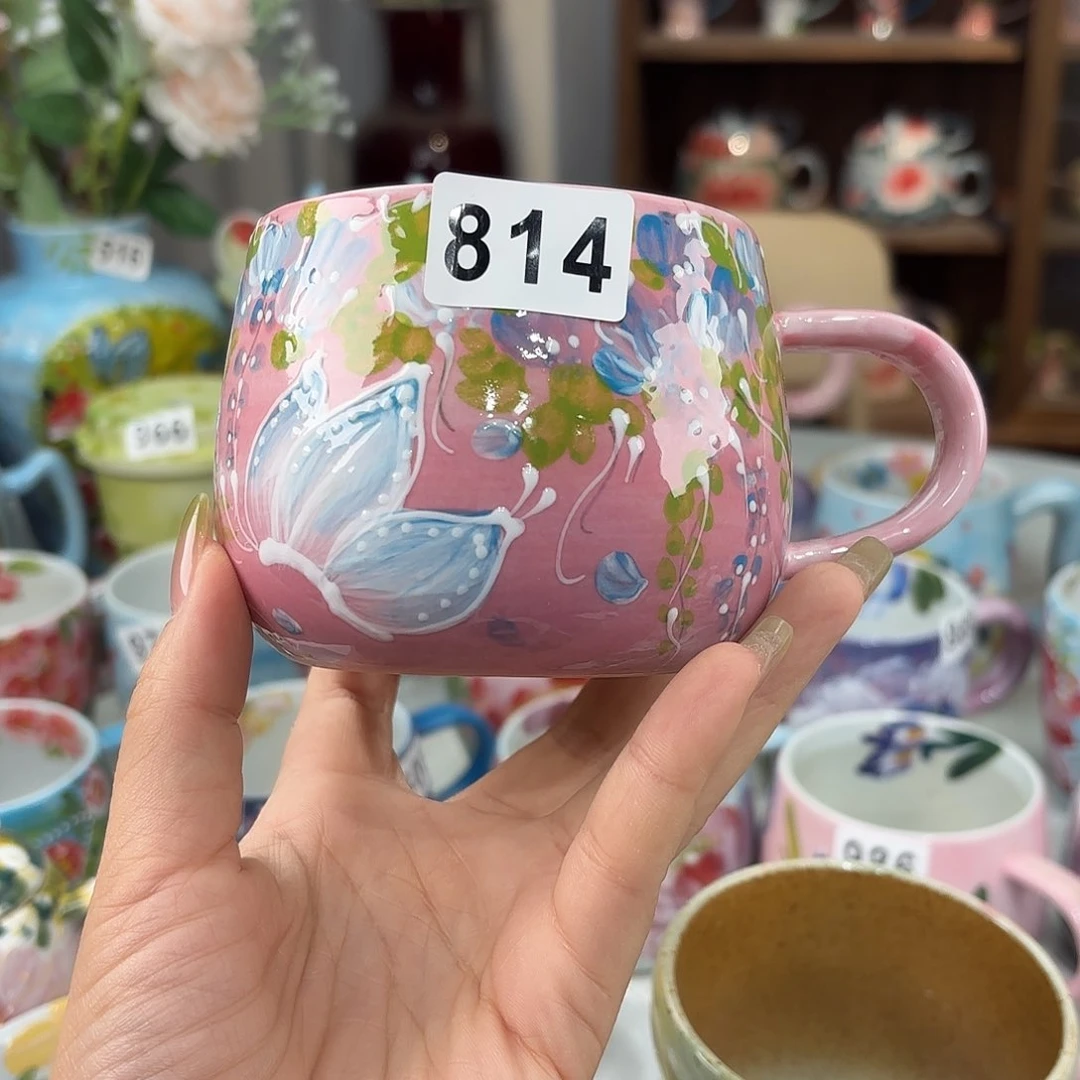瓷片梓景德镇手绘高温釉下彩陶瓷茶具