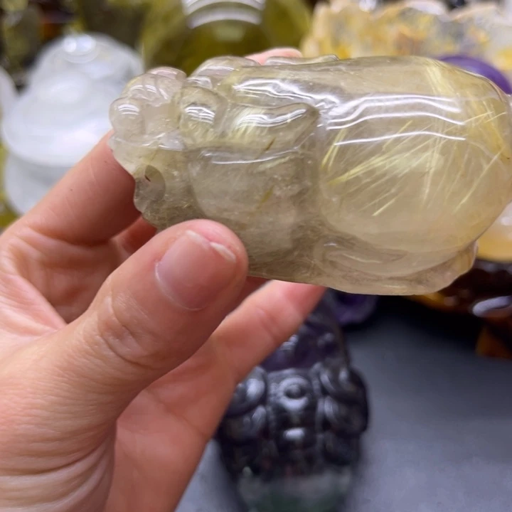 ****晏水晶珠宝半成品未镶嵌摆件