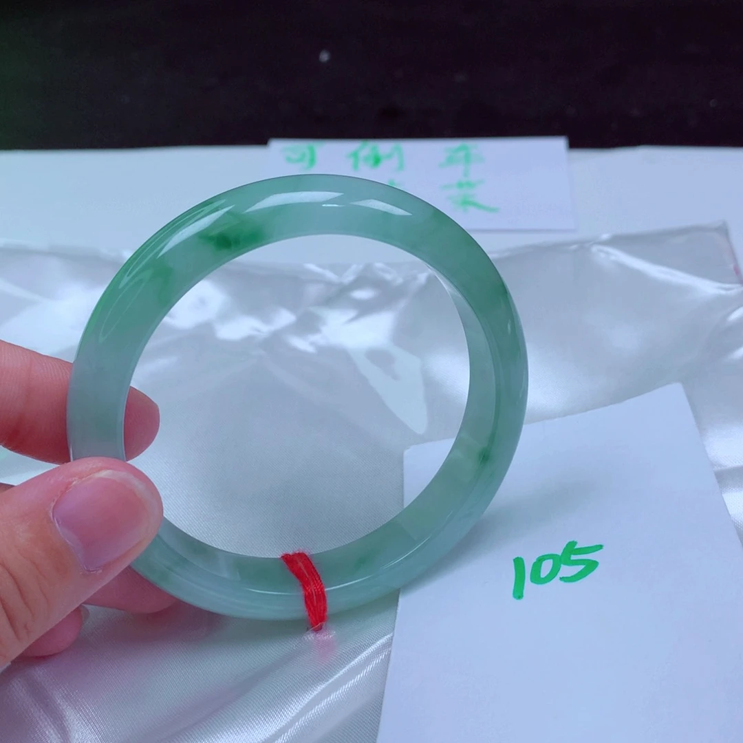 未镶嵌手镯翡翠缅甸天然A货翡翠手镯57.7