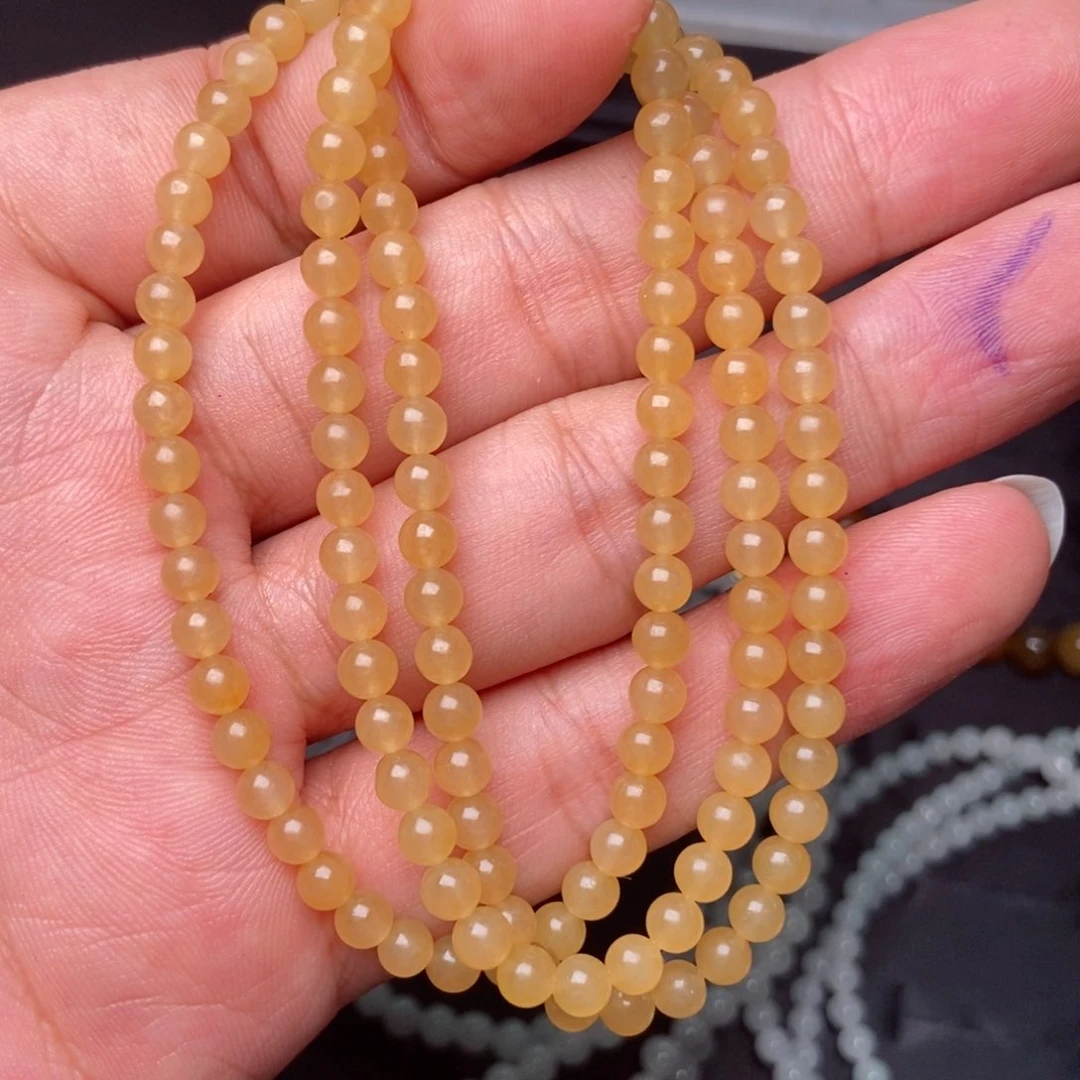 定制翡翠未镶嵌猫*泥项链