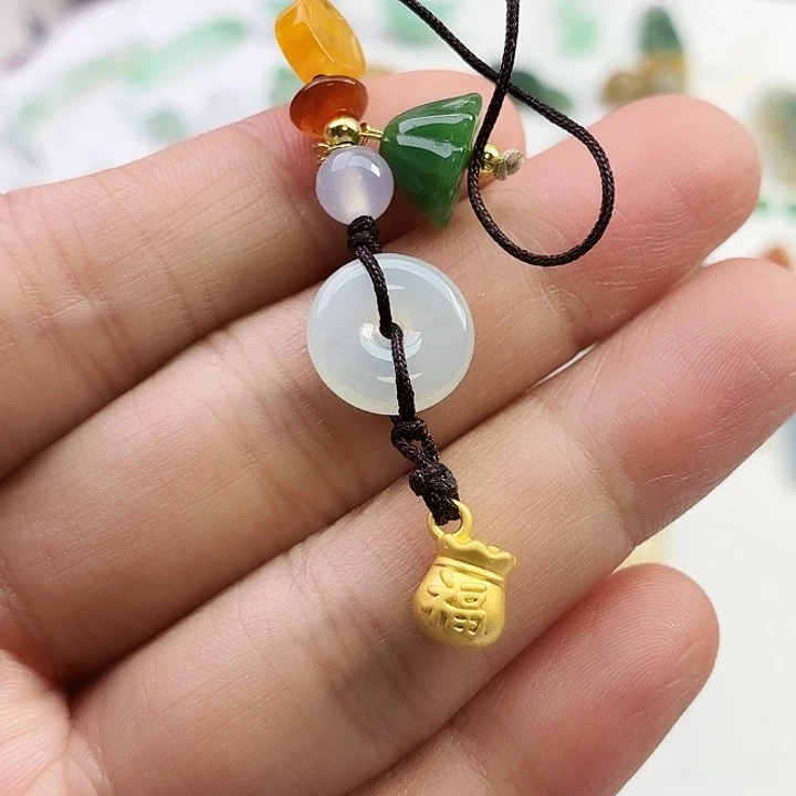 翡翠未镶嵌项链福袋