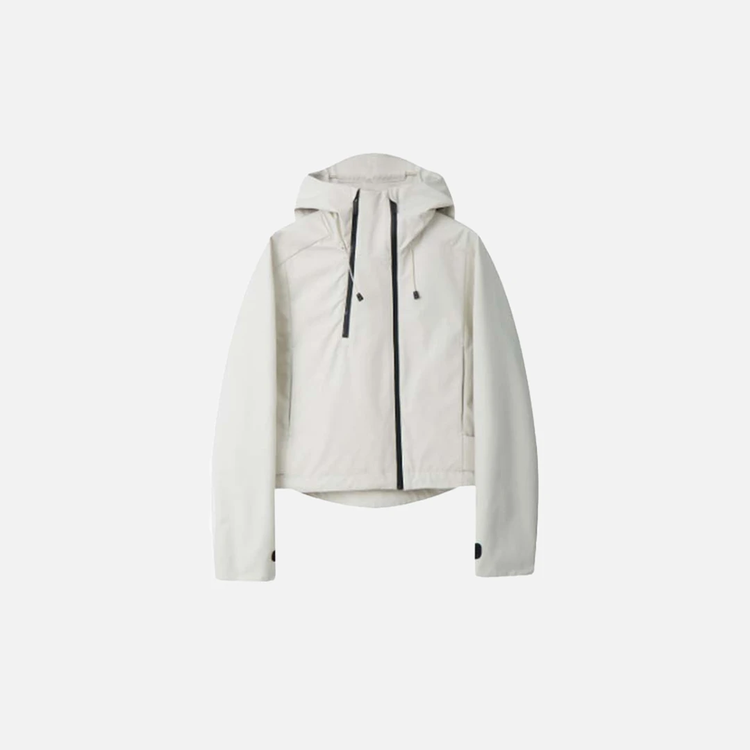 新款休闲时尚春季防风风衣简约女士连帽外套 031