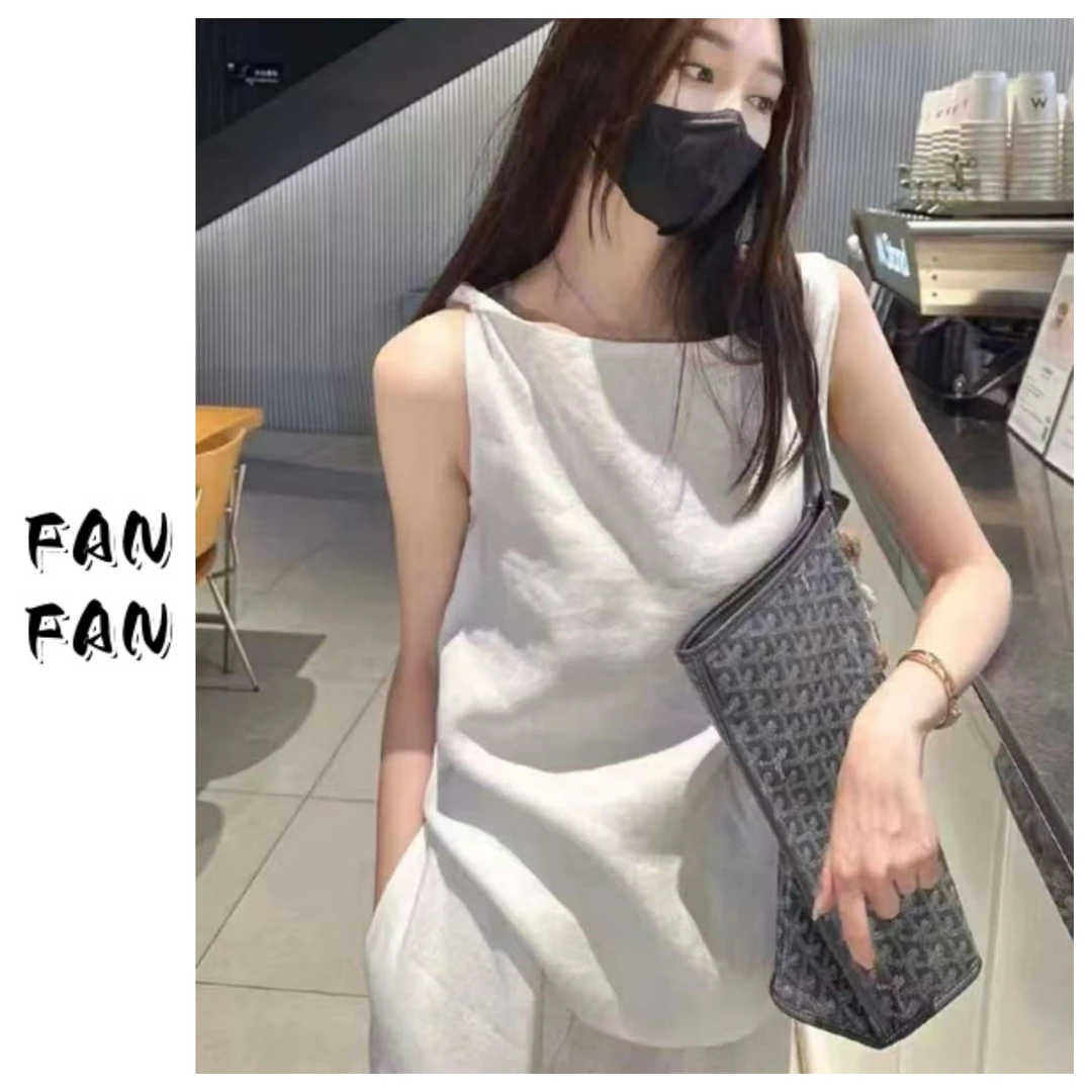 FANFAN 【扭结肩】个性露肩衬衫