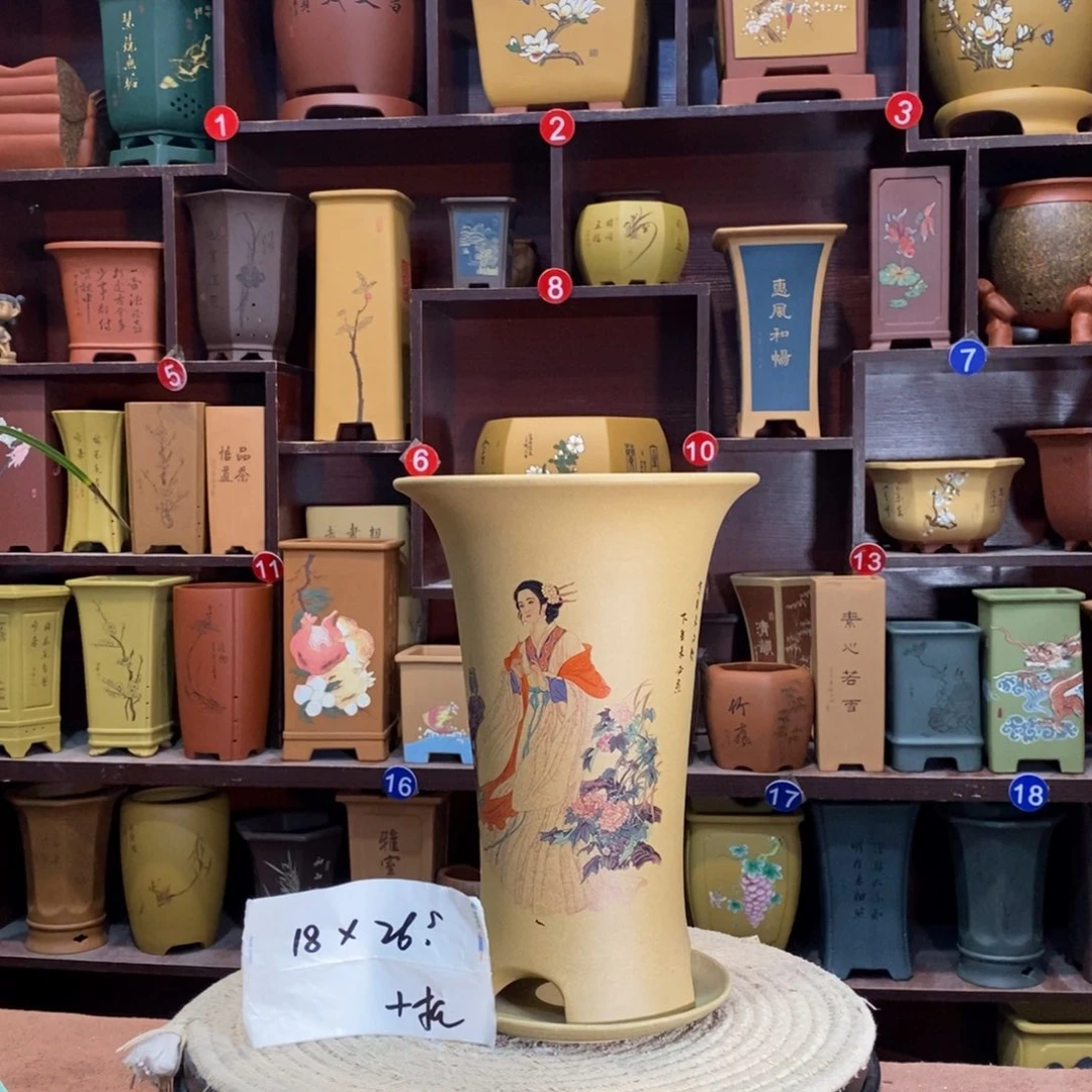 紫砂艺术紫砂花盆