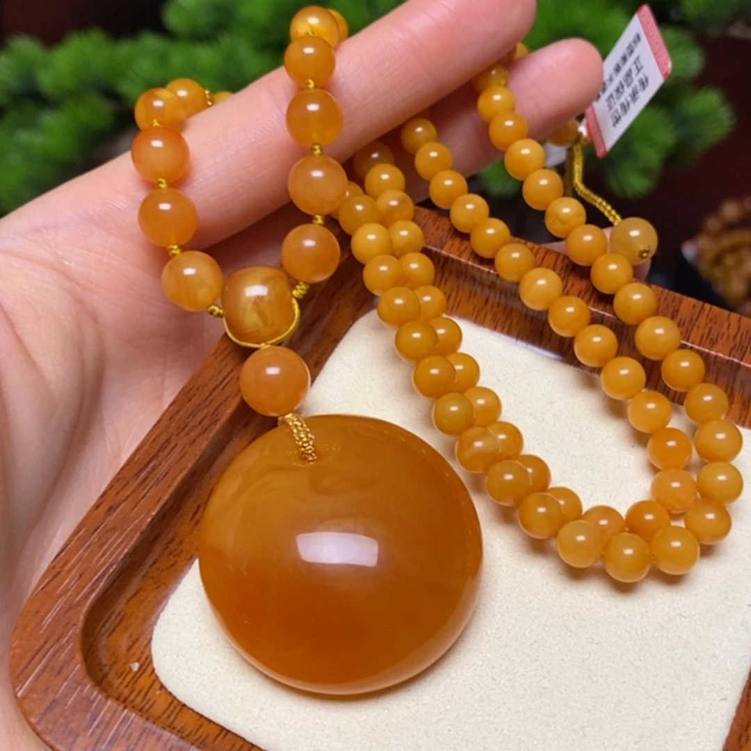 【闪购商品】蜜蜡颈饰未镶嵌项链
