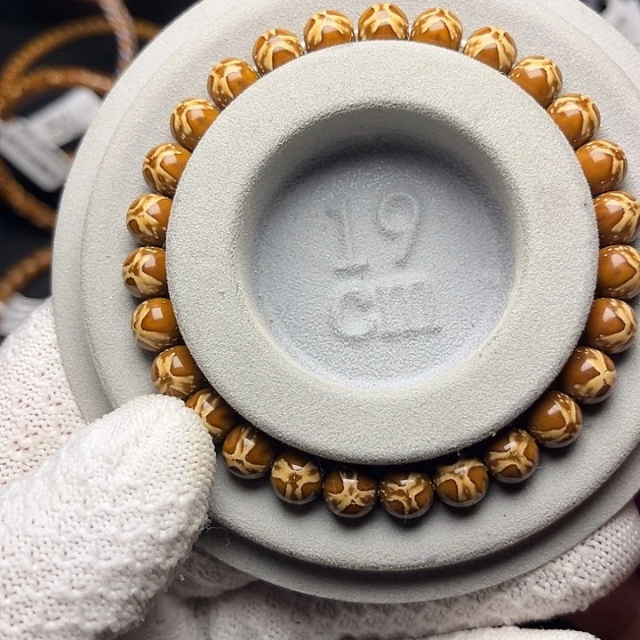 发***哥手串紫金鼠纯肉圆珠小精灵三叶草8.3尺精工暴力归圆