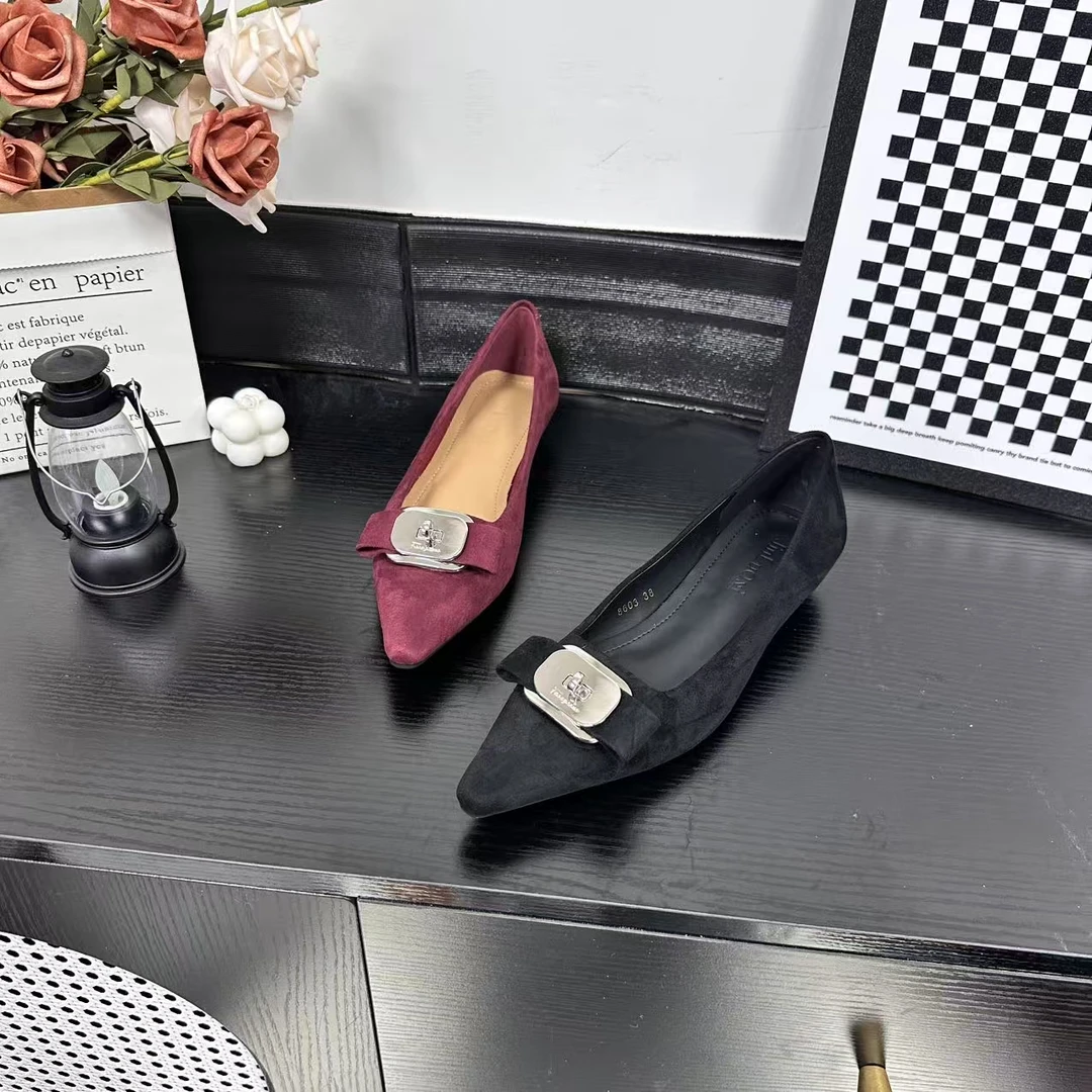 夏季上新经典时尚百搭休闲法式单鞋女气质软底冷粘工艺8603