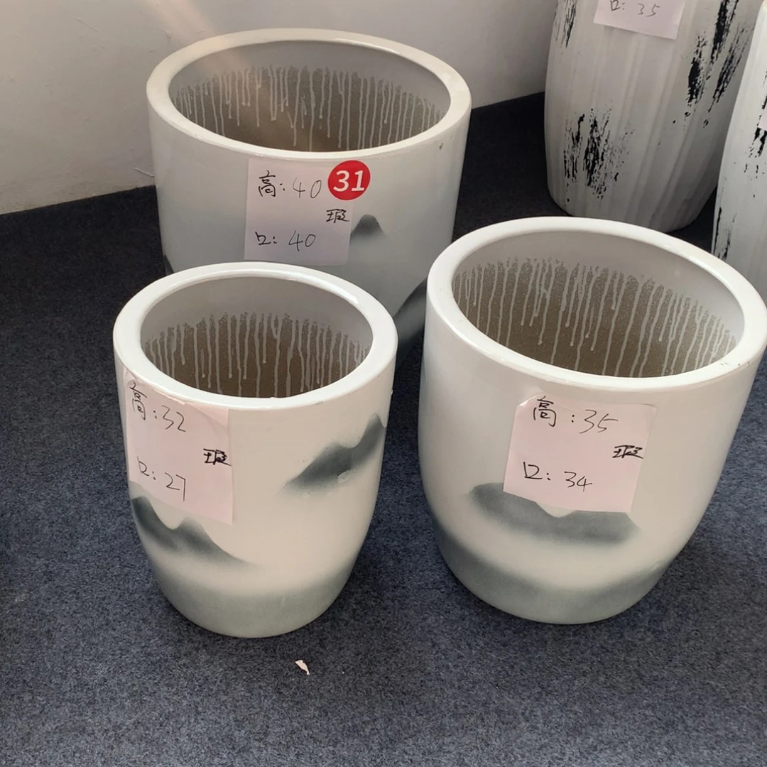 高温陶瓷花盆微瑕