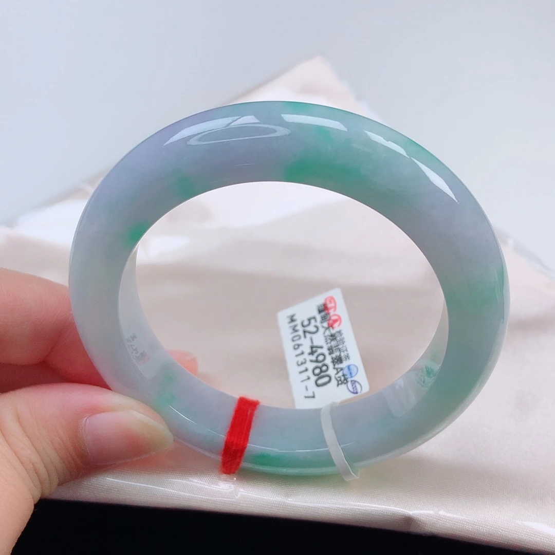 未镶嵌手镯翡翠52正圈
