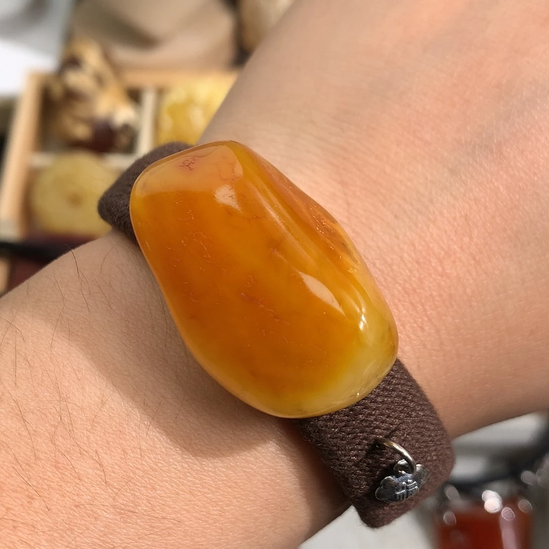 蜜蜡裸石未镶嵌你