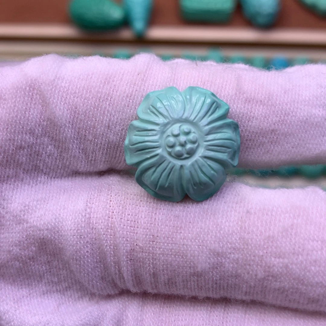 原生态散珠配珠桃花卡18