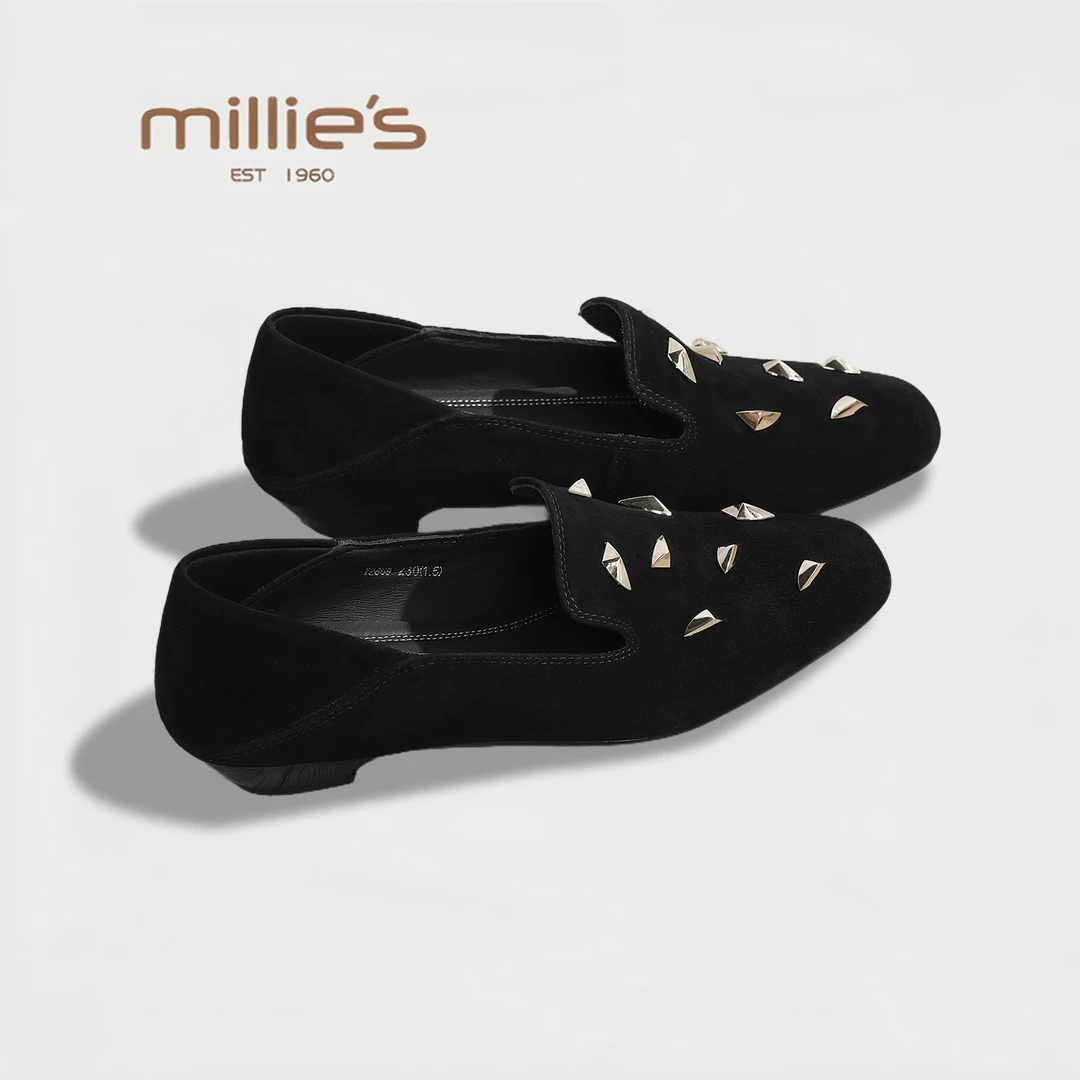 MILLIE'S/妙丽2025新款复古休闲百搭乐福鞋女鞋时尚潮流休闲单鞋