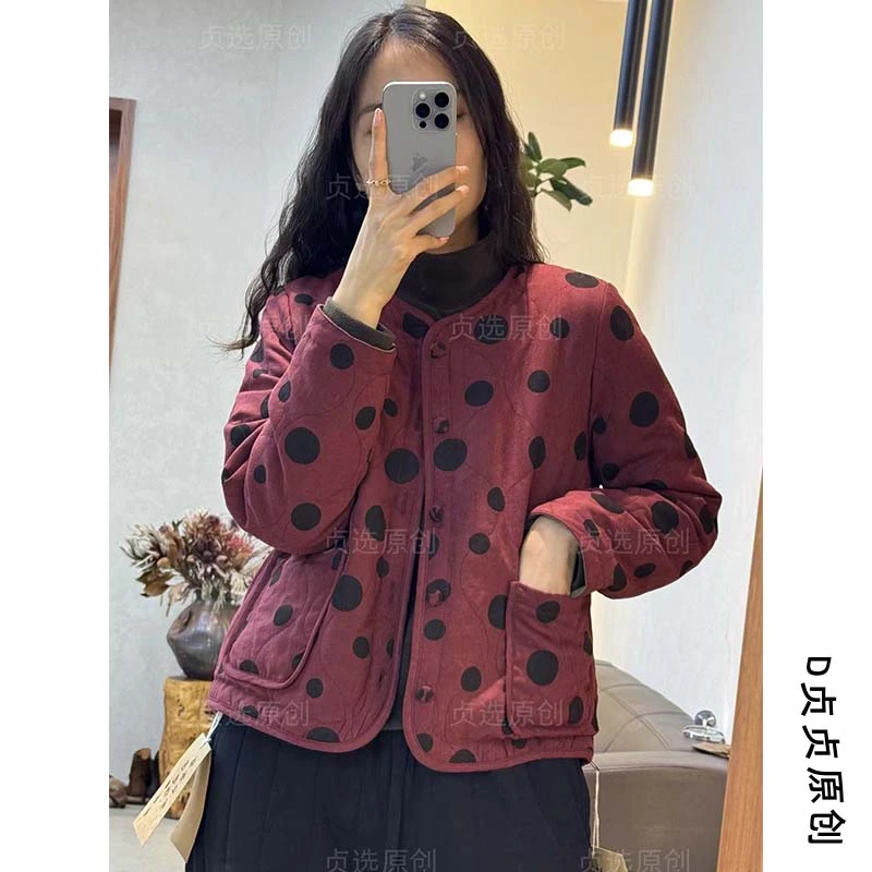 24376-两面穿波点棉衣棉服