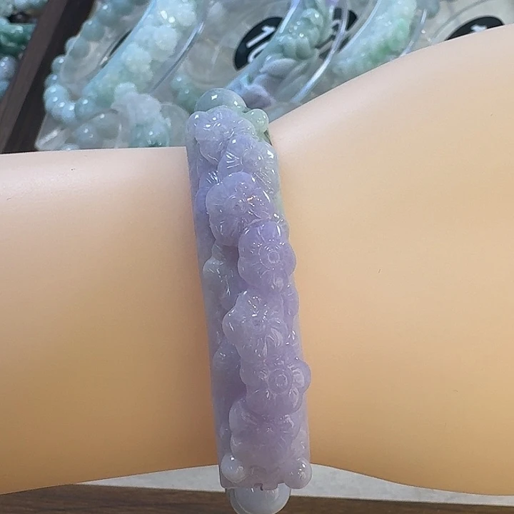 翡翠未镶嵌手链5560