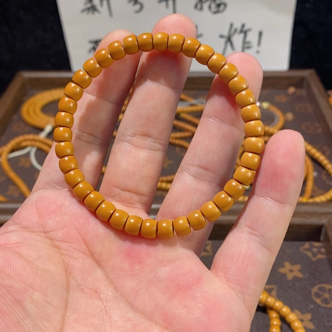 橄榄核手串/手链6.8单圈橄榄核核尖素串