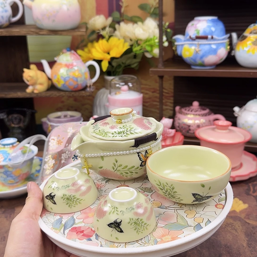 孤品精美茶具就一件。拼拼手速～