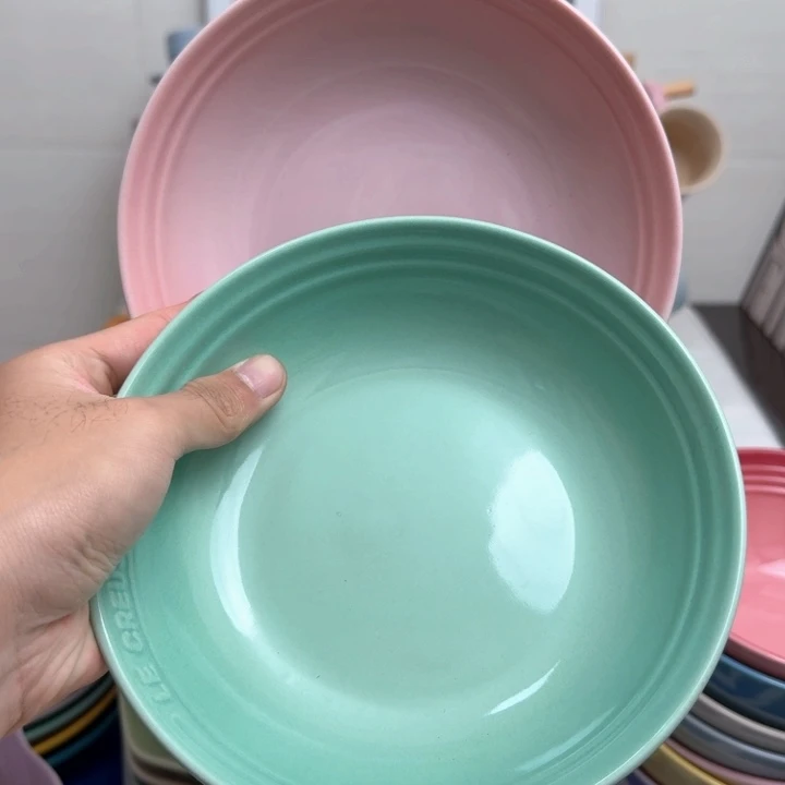 瓷片微瑕2个7英寸燕麦盘