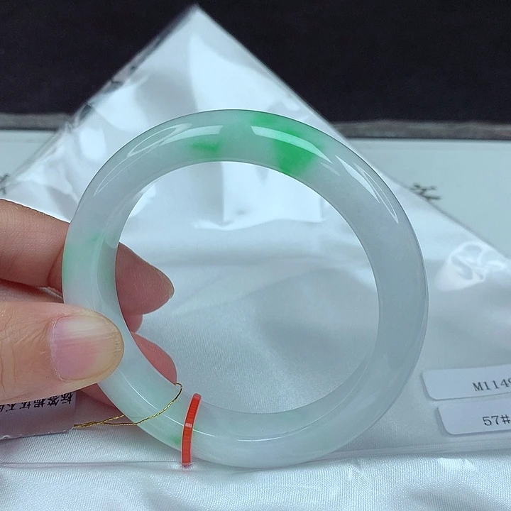 翡翠未镶嵌手镯57圈4956