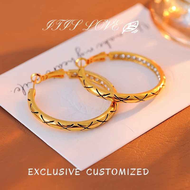 铜合金耳饰 ItisLove【交织耳圈】耳饰ZJ0020