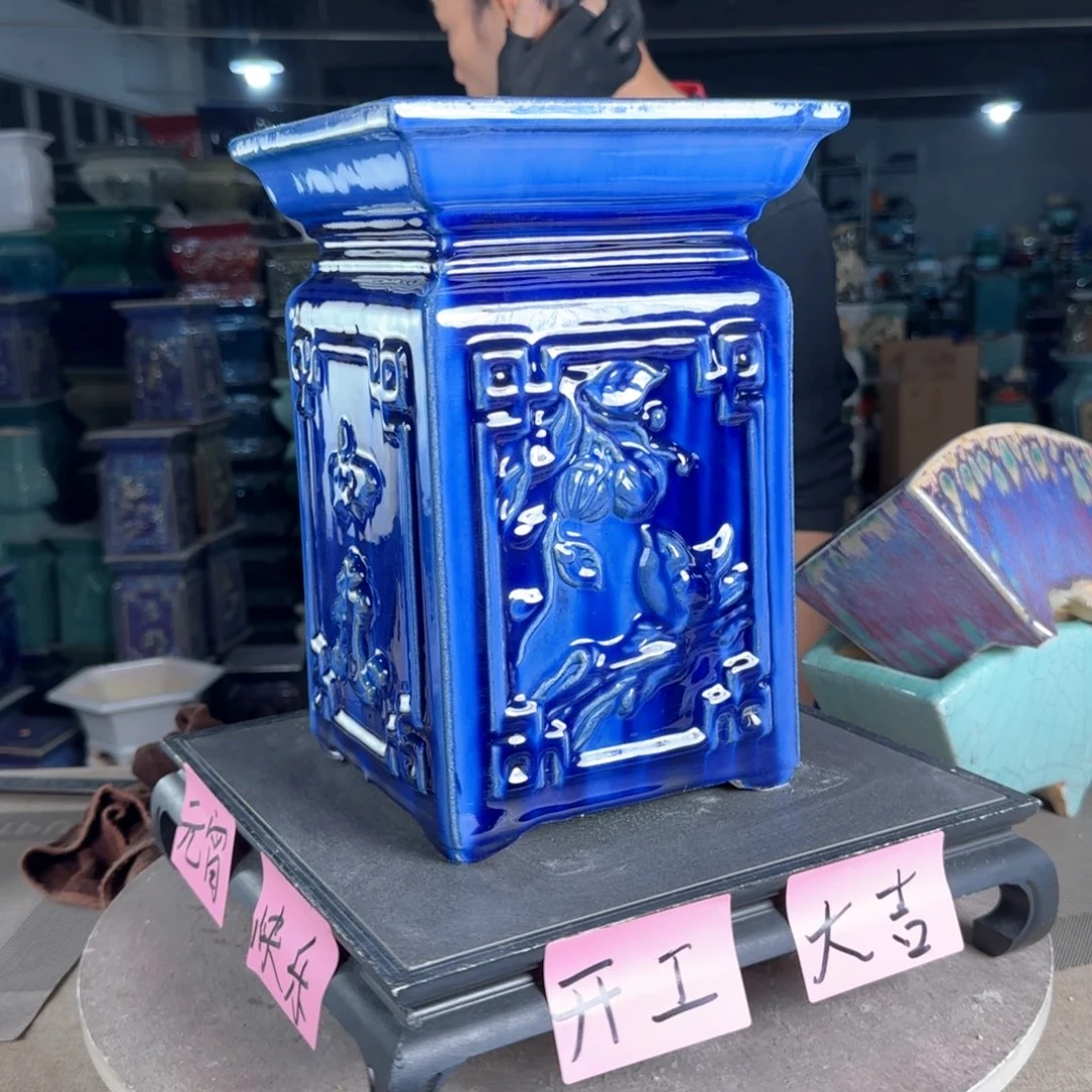 一风堂石湾花盆。微瑕