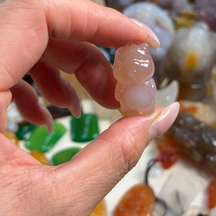玛瑙/玉髓未镶嵌吊坠(不含链)