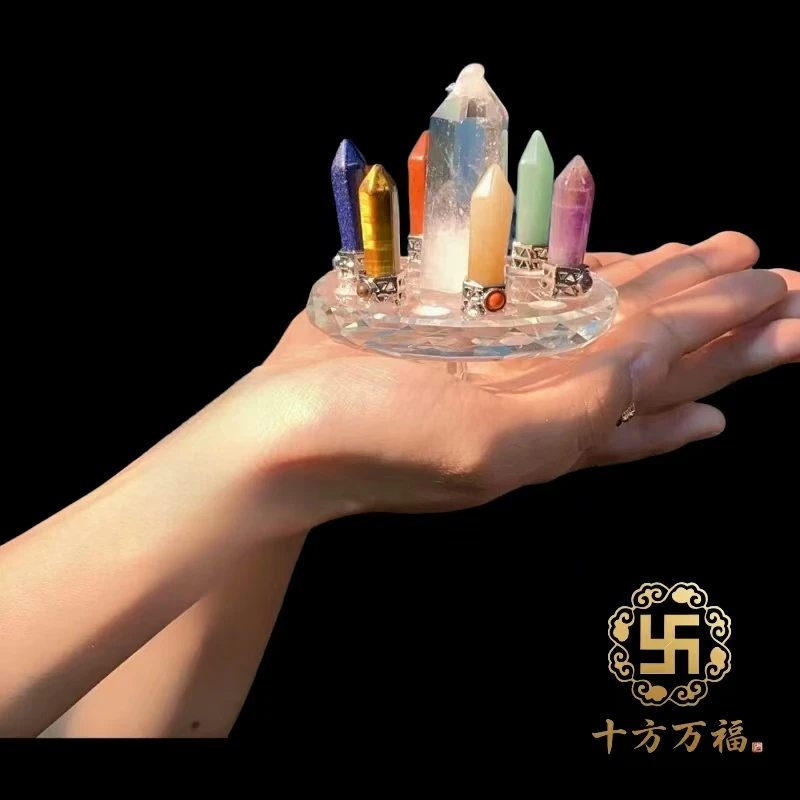 【七脉轮】晶柱摆件树脂造型SJ-BJ026