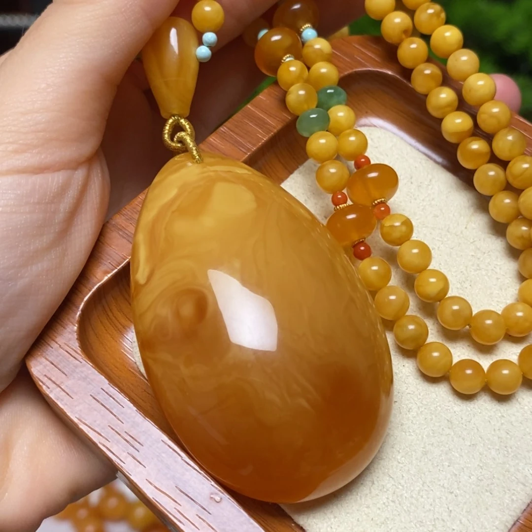 【闪购商品】蜜蜡颈饰未镶嵌项链