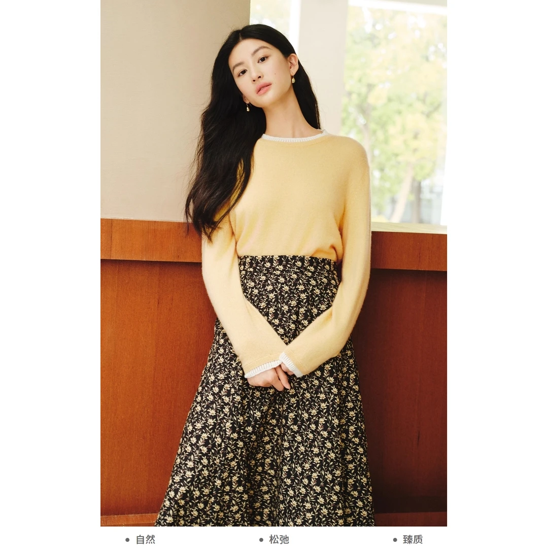 【众心专享价】【山羊绒】ELSEWHERE珂思商场同款套头羊绒衫舒适毛衫