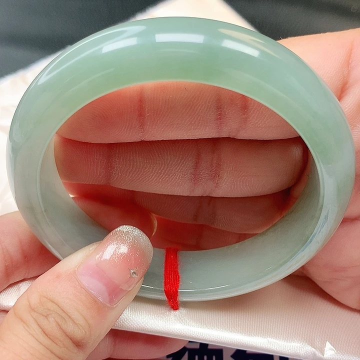 未镶嵌手镯翡翠冰油青61号