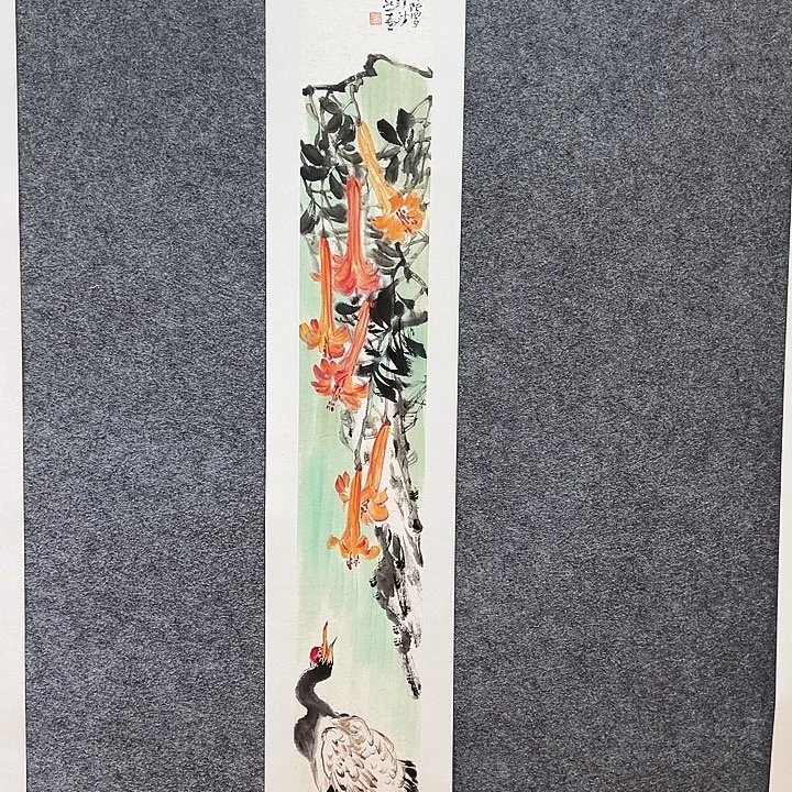 国画知鱼之乐纯手绘