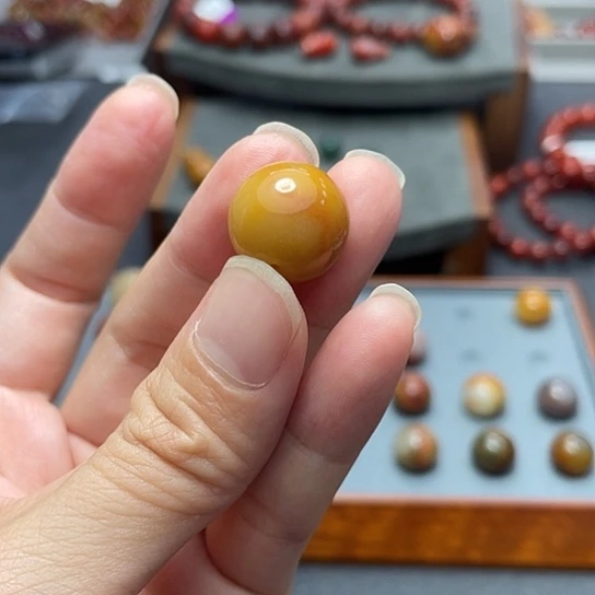 南红玛瑙单珠15多样性发未镶嵌