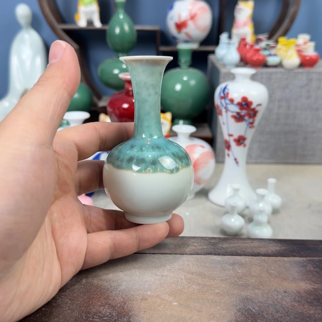 陶瓷手工小花器摆件