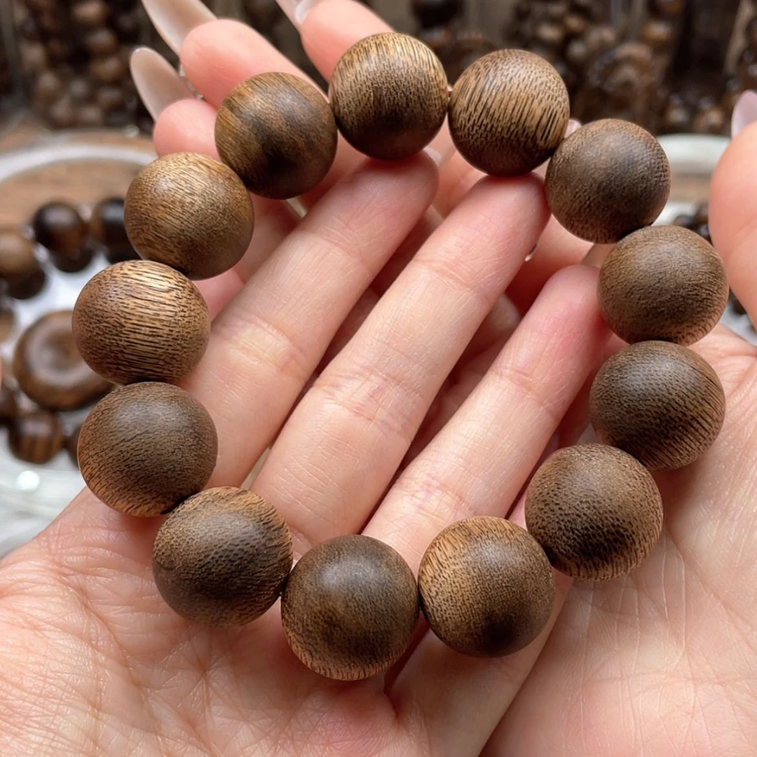 【闪购商品】沉香手串芽庄绿奇楠1.8