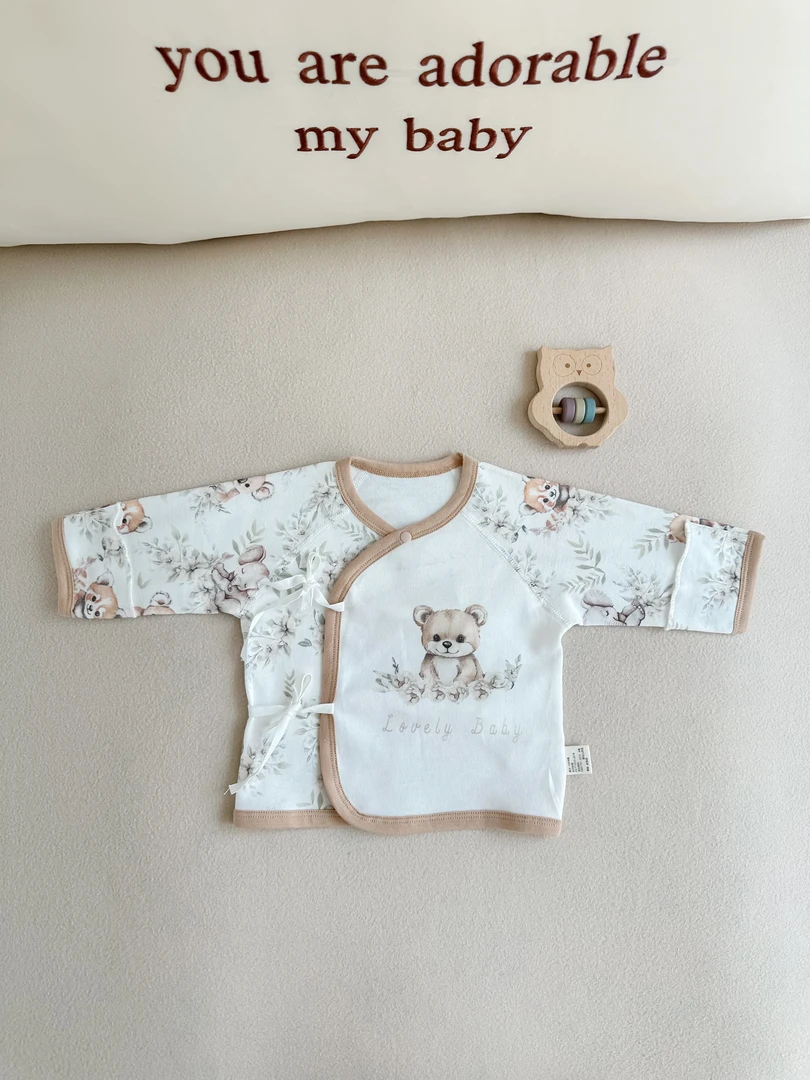 新生儿半背衣纯棉A类初生宝宝小衣服四季春秋初生婴儿产房半背衣