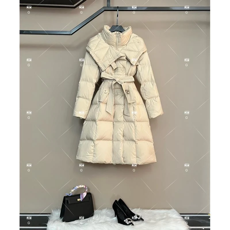 秋冬气质小香风设计师中长款羽绒服轻奢女 GS-57939