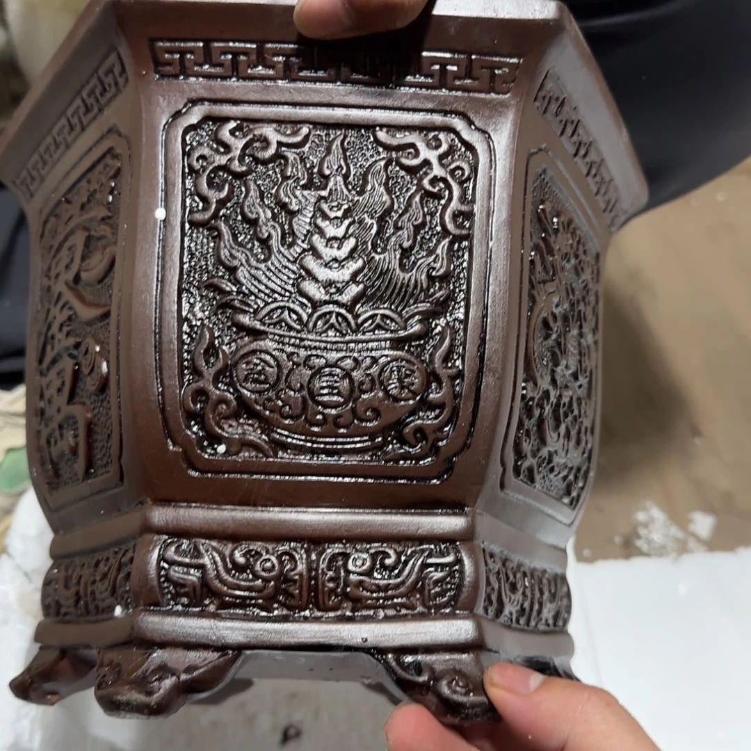 紫砂花盆口径27 24高度22