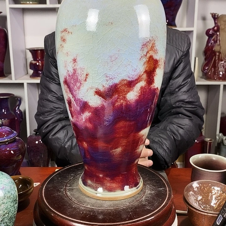 星***海尚峰钧窑作品梅瓶