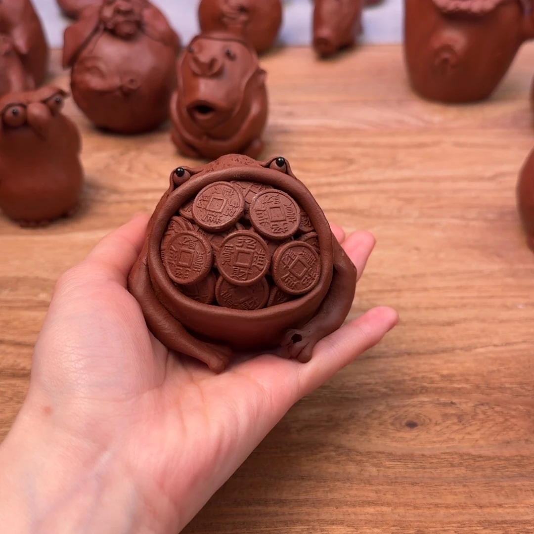 紫砂茶壶拉*尔金蝉金蟾