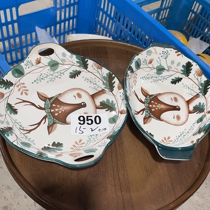 小***贝搪瓷微瑕外贸陶瓷餐具950