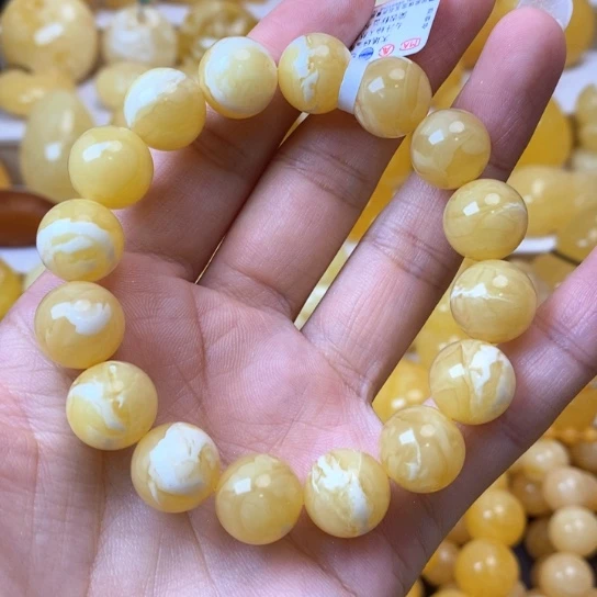 筝***心未镶嵌琥珀手链天然无优化琥珀蜜蜡