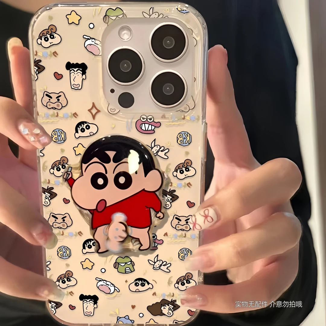 卡通满屏小新适用苹果13手机壳软iphone16pro/15小米vivo华为oppo