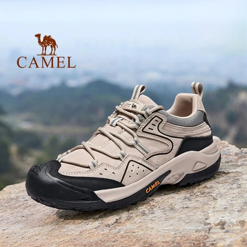 骆驼登山轻便户外鞋男鞋新款耐磨厚底男士男鞋男士透气运动鞋