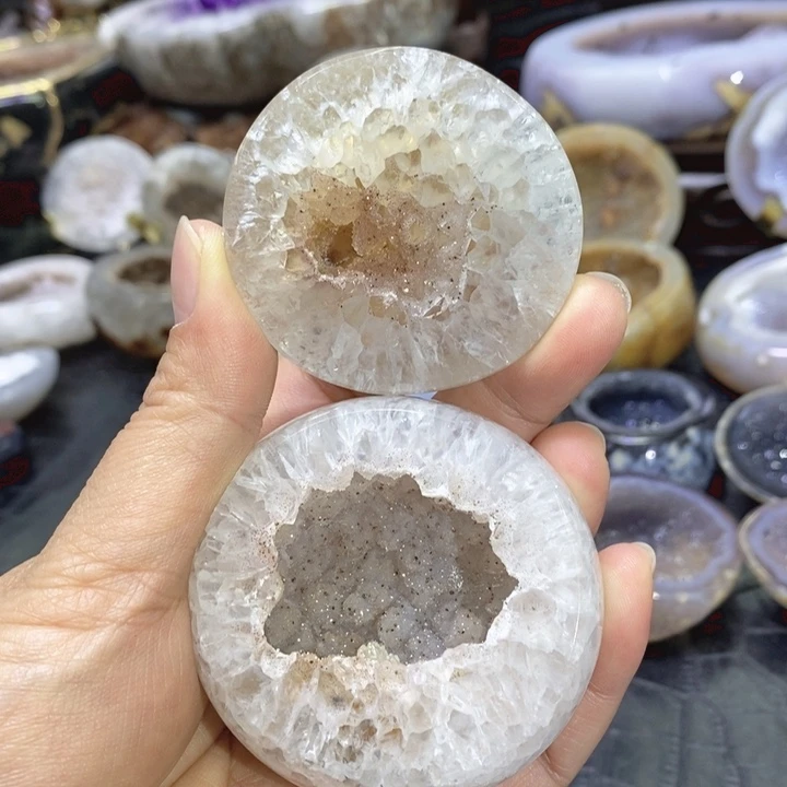 未镶嵌珠宝半成品水晶精抛软糖盆