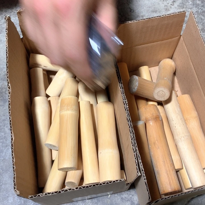 竹实心竹手把件素竹67