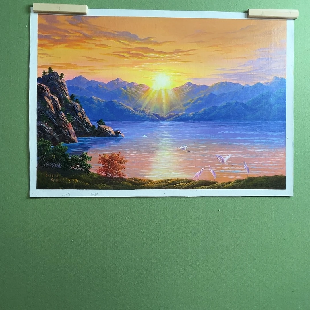 油画朝鲜艺术家油画作品